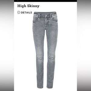 Cabi- Gray high skinny jeans-NWT